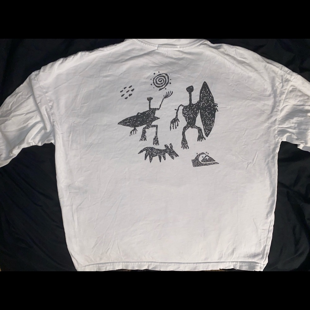 QUIKSLIVER SMALL WHITE LONG SLEEVE